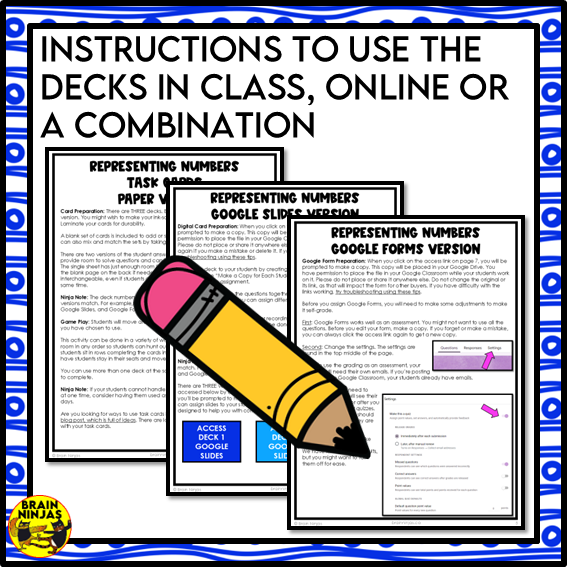 Representing Numbers to 1 000 Math Task Cards | Paper and Digital