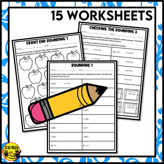 Rounding to 10 000 000 Math Worksheets | Paper | Grade 5 Grade 6
