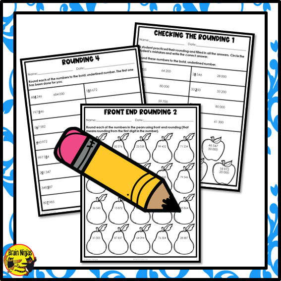 Rounding to 10 000 000 Math Worksheets | Paper | Grade 5 Grade 6