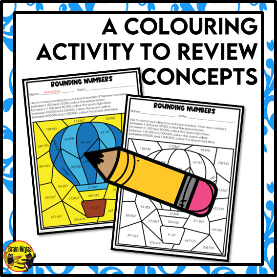 Rounding to 1 000 000 Math Worksheets | Paper | Grade 4 Grade 5