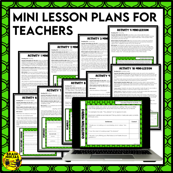 Sacred Plants Reading Comprehension Activities | Paper and Digital