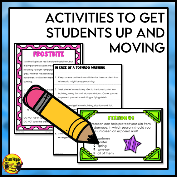 Safety and Responsibility | Health and Wellness Unit | Paper and Digital | Grade 4 to 6