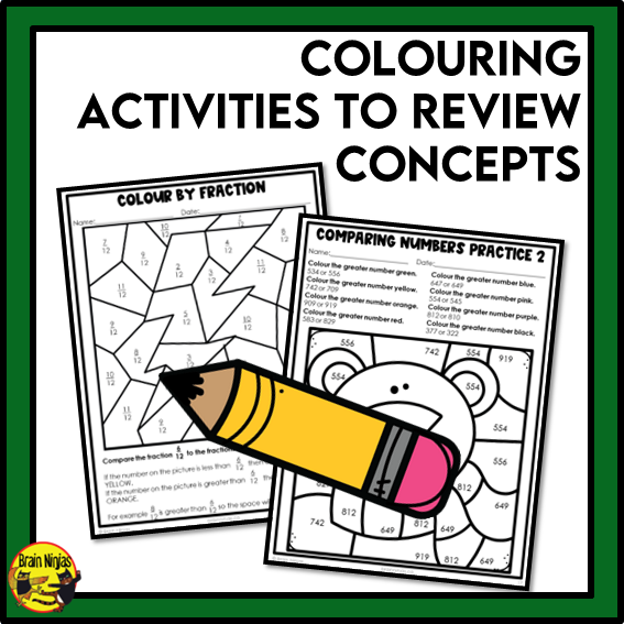 Saskatchewan Aligned Number Math Worksheets Bundle | Paper | Grade 3
