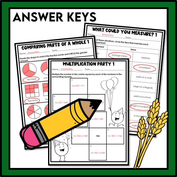 Saskatchewan Aligned Math Worksheets Full Year Bundle | Paper | Grade 4