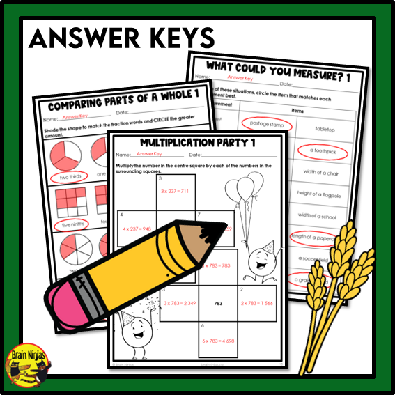 Saskatchewan Aligned Math Worksheets Full Year Bundle | Paper | Grade 4