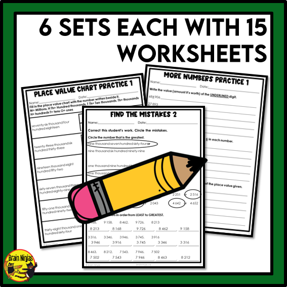 Saskatchewan Aligned Number Math Worksheets Bundle | Paper | Grade 5