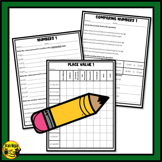 Saskatchewan Aligned Number Math Worksheets Bundle | Paper | Grade 6