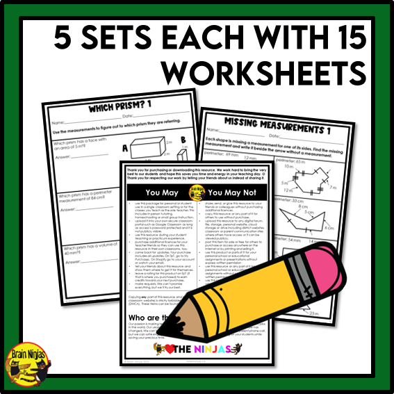 Saskatchewan Aligned Measurement Math Worksheets Bundle | Paper | Grade 6