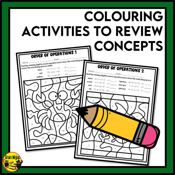 Saskatchewan Aligned Patterns and Algebra Math Worksheets Bundle | Paper | Grade 6