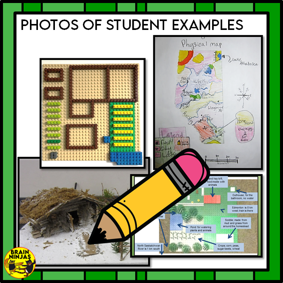 Design A Prairie Homestead Colonists in Early Canada Project Based Learning | Paper and Digital