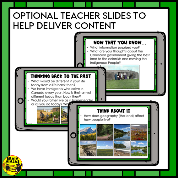 Design A Prairie Homestead Colonists in Early Canada Project Based Learning | Paper and Digital