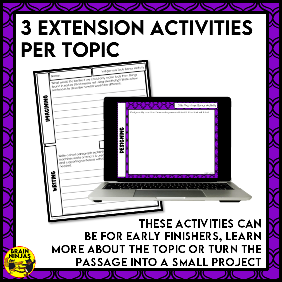 Simple Machines Science Reading Comprehension Activities | Paper and Digital