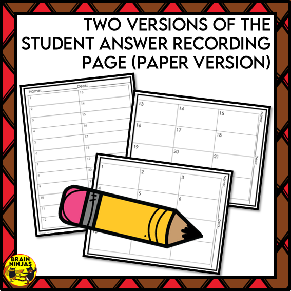 Simple Multiplication with Factors up to 5 Math Task Cards | Paper and Digital