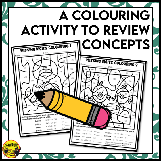Solving Addition and Subtraction Equations With Variables Math Worksheets | Paper | Grade 4
