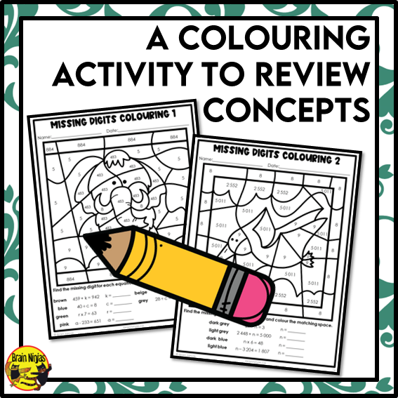 Solving Equations With Variables All Operations Math Worksheets | Paper | Grade 5