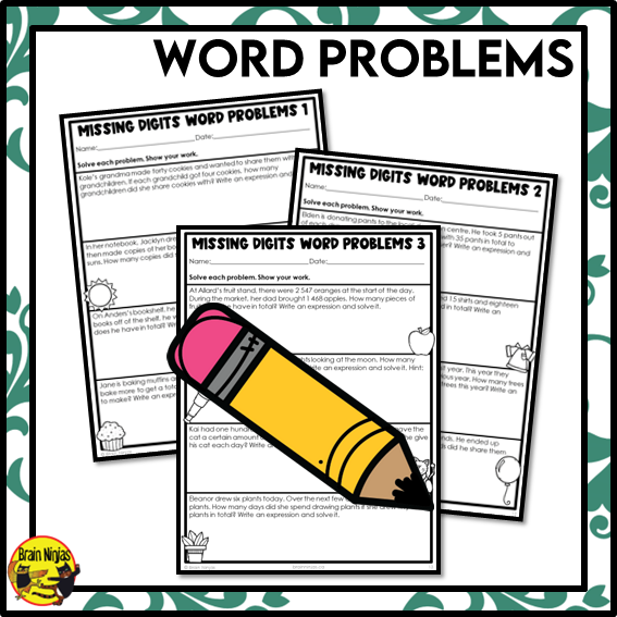 Solving Equations With Variables All Operations Math Worksheets | Paper | Grade 5