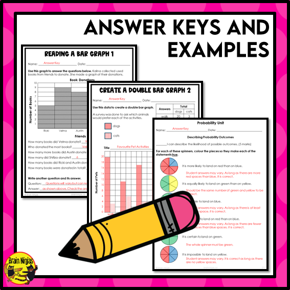 Statistics and Probability Interactive Math Unit | Paper | Grade 5