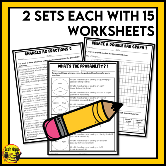 British Columbia Aligned Statistics and Probability Math Worksheets Bundle | Paper | Grade 5
