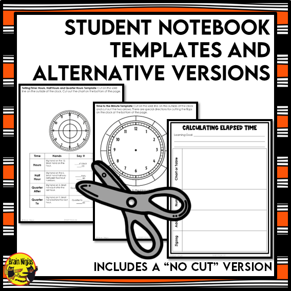 Reading Clocks and Elapsed Time Interactive Math Unit | Paper | Grade 4 Grade 5