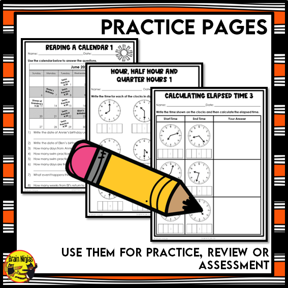 Reading Clocks and Elapsed Time Interactive Math Unit | Paper | Grade 4 Grade 5