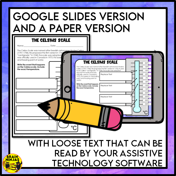 Temperature and Matter Lesson Experiments and Activities | Paper and Digital