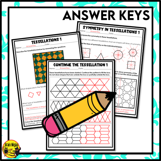 Tessellations Math Worksheets | Paper