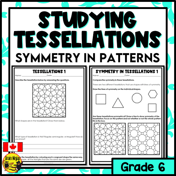 Tessellations Math Worksheets | Paper