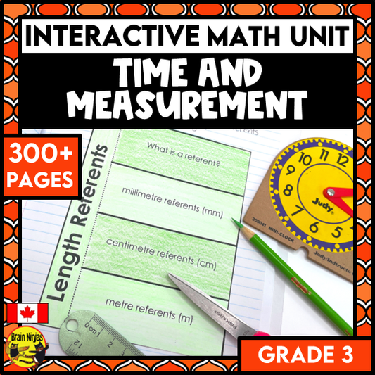 Time and Measurement Interactive Math Unit | Paper | Grade 3