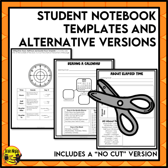 Reading Clocks and Elapsed Time Interactive Math Unit | Paper | Grade 4