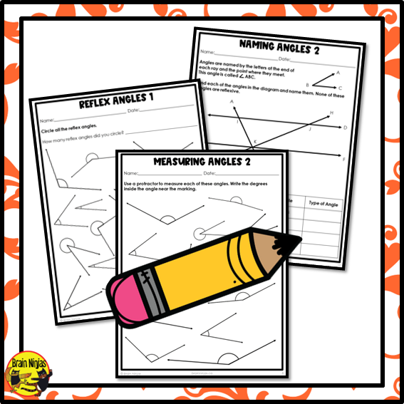 Angles | Classifying and Measuring All Types of Angles Math Worksheets | Paper
