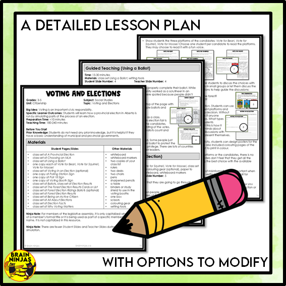 Voting and Elections Grade 3 Social Studies | Paper and Digital