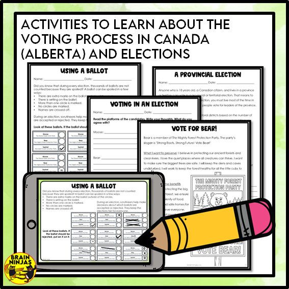 Voting and Elections Grade 3 Social Studies | Paper and Digital