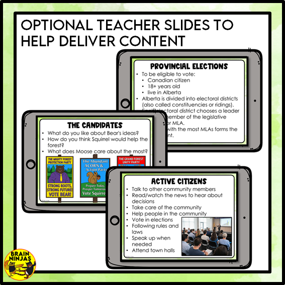 Voting and Elections Grade 3 Social Studies | Paper and Digital