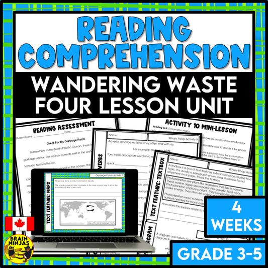 Waste Management Unit Reading Comprehension Activities | Paper and Digital