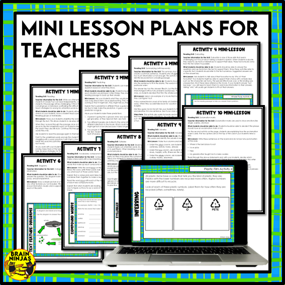 Waste Management Unit Reading Comprehension Activities | Paper and Digital