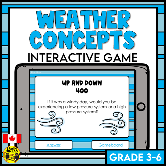 Weather Interactive Review Game | Digital