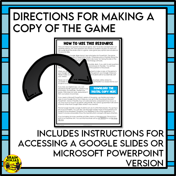 Weather Interactive Review Game | Digital