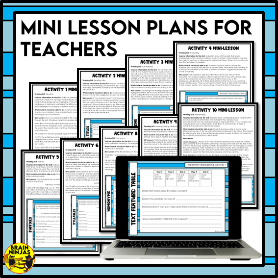 Weather Forecasting Reading Comprehension Activities | Paper and Digital