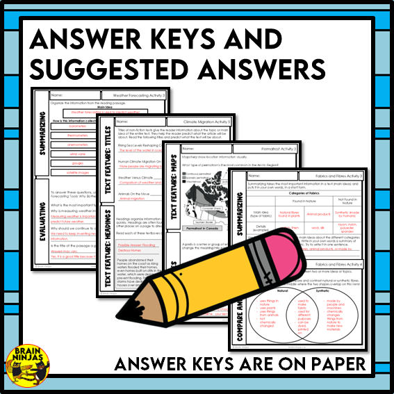 Weather Wonders Reading Comprehension Activities | Paper and Digital