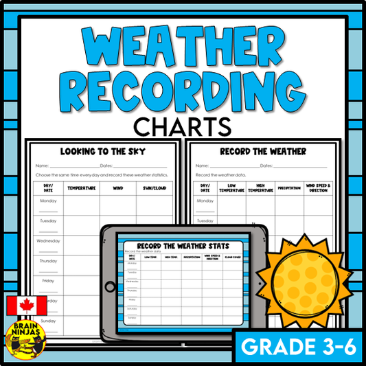 Weather Recording Charts | Paper and Digital