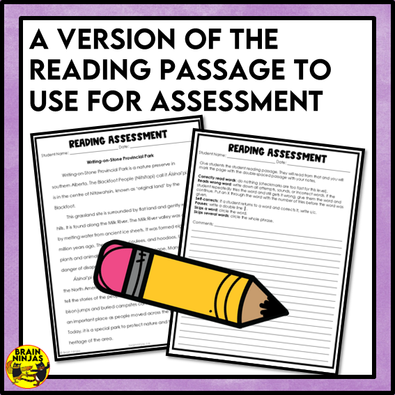 Writing-on-Stone Provincial Park Reading Comprehension Activities | Paper and Digital