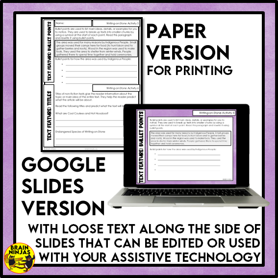 Writing-on-Stone Provincial Park Reading Comprehension Activities | Paper and Digital
