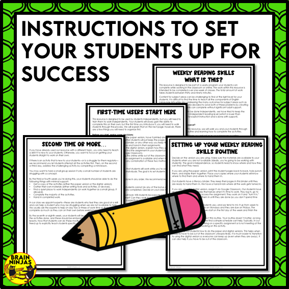 Xeriscaping Reading Comprehension Activities | Paper and Digital