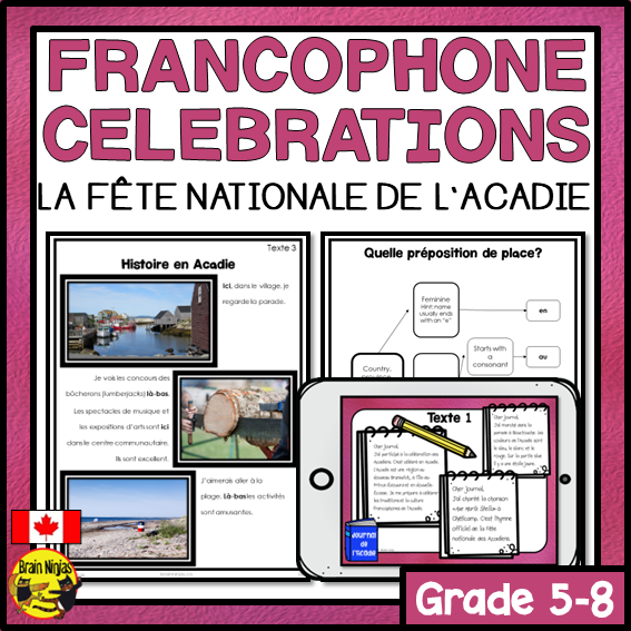 Francophone Celebrations in Canada | La Fête national de l'Acadie | Paper and Digital
