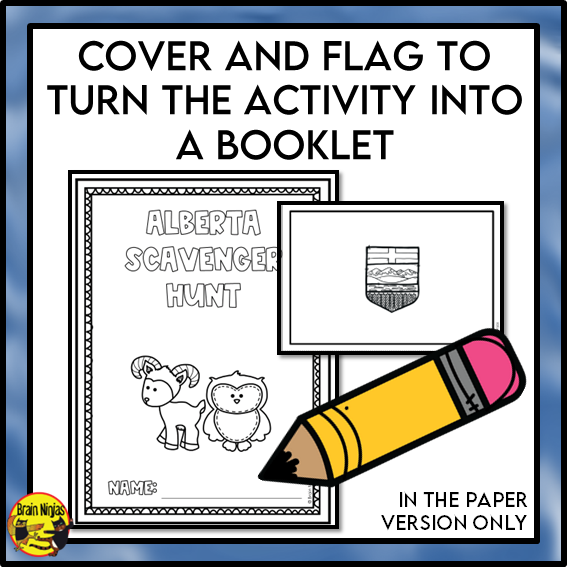 Alberta Geography Scavenger Hunt | Paper and Digital
