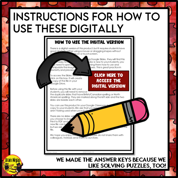 Back to School Logic Puzzles | Paper and Digital