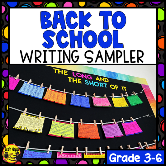 Free Back To School Writing Activity and Bulletin Board | Paper