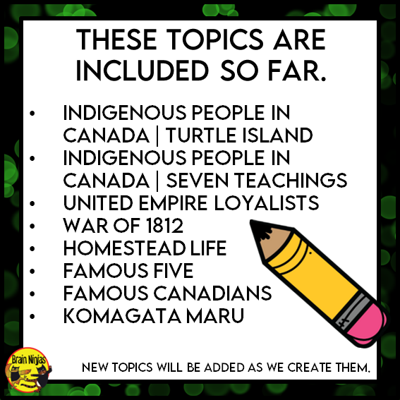 Canadian History | Drama Circle Bundle | Paper