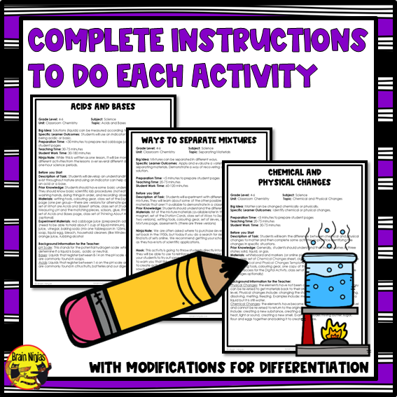 Chemistry Unit | Paper and Digital