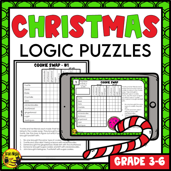 Christmas Logic Puzzles | Paper and Digital